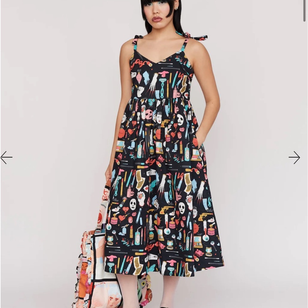 LO x Laura Callaghan Tie Shoulder Dress